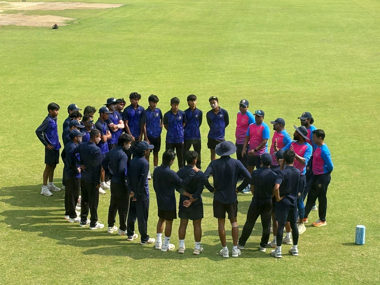 Huddle in the morning